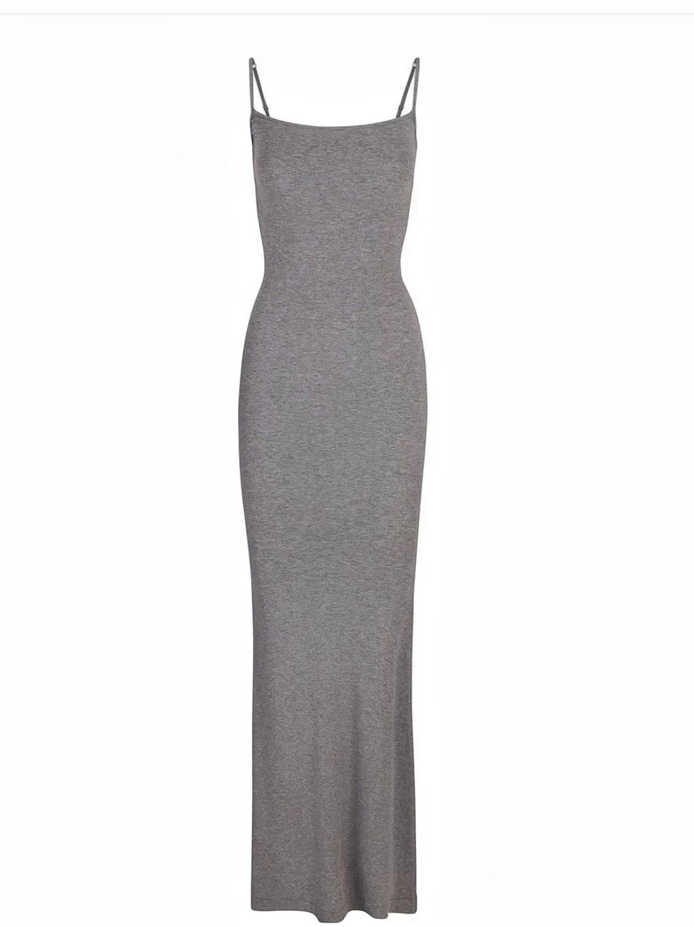 SKIMS Soft Lounge Long Slip Dress Gray Maxi